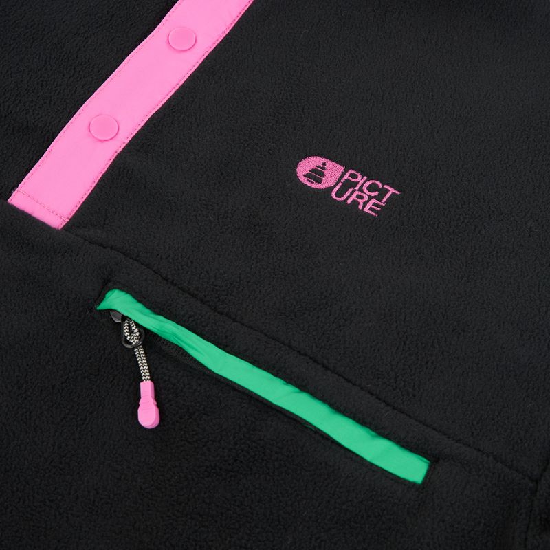 Női sí polár pulóver Picture Arcca 1/4 Zip black 9
