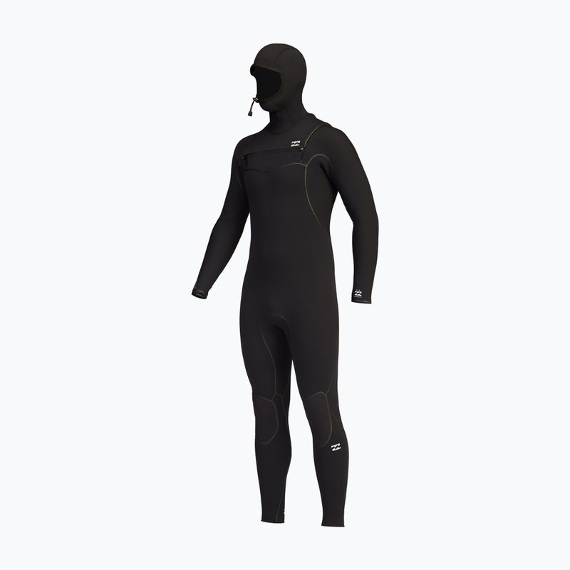 Férfi búvárruha Billabong 5/4 Furnace Hooded CZ Full black 6