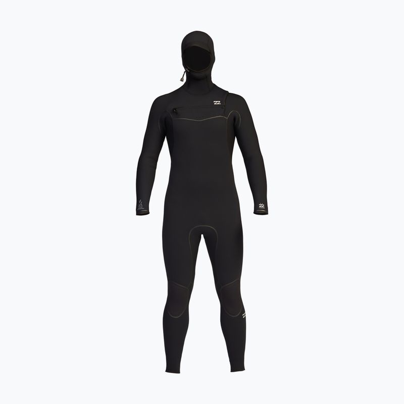 Férfi búvárruha Billabong 5/4 Furnace Hooded CZ Full black 8