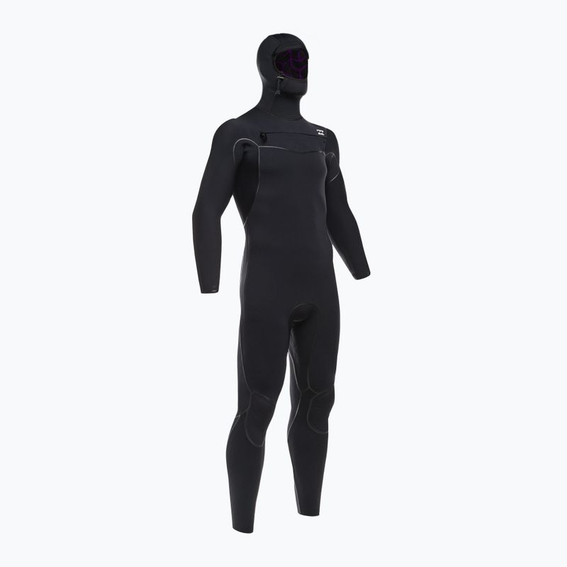 Férfi búvárruha Billabong 5/4 Furnace Hooded CZ Full black