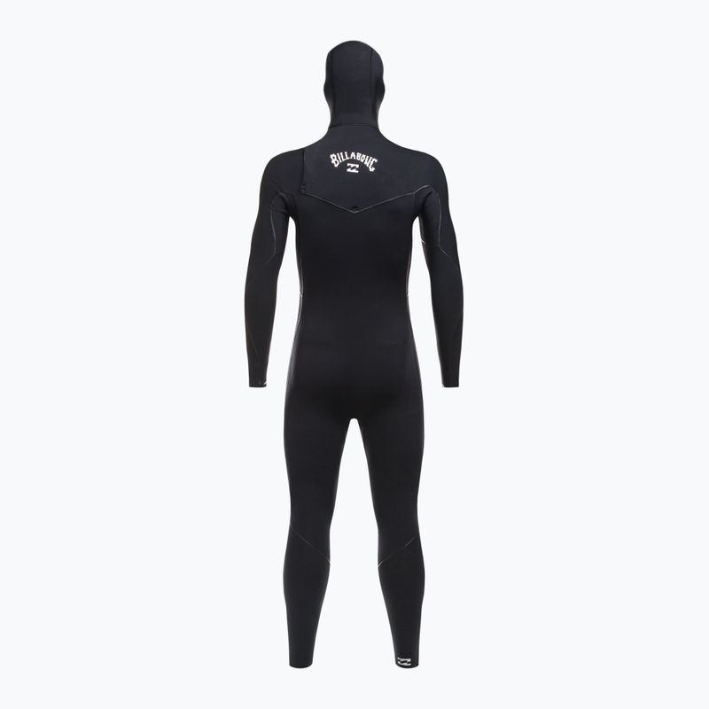 Férfi búvárruha Billabong 5/4 Furnace Hooded CZ Full black 3