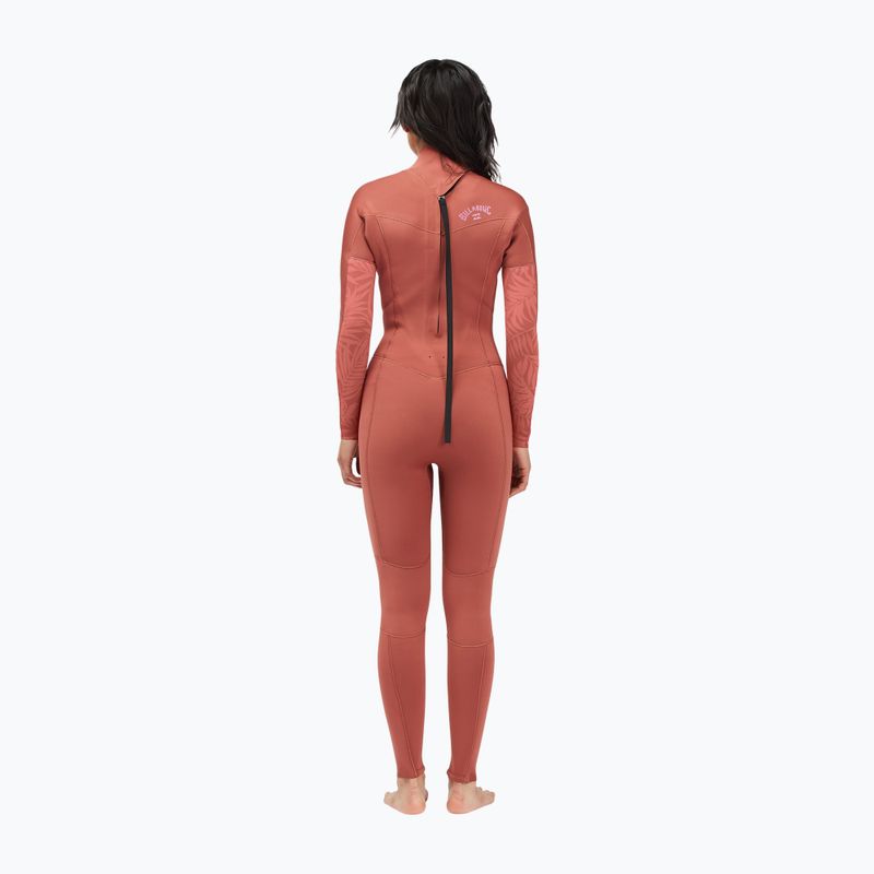Női búvárruha Billabong 3/2 Synergy BZ L/SL red clay 3