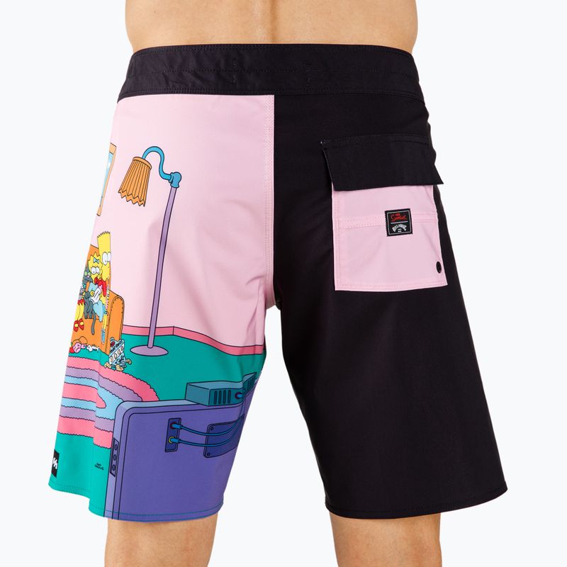 Férfi úszónadrág Billabong Simpsons Family Couch black 3
