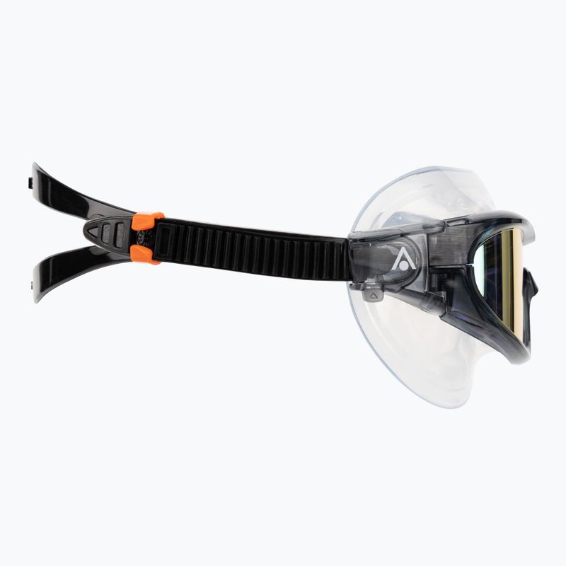 Aquasphere Vista Pro sötétszürke/fekete/tükörnarancs titán úszómaszk MS5041201LMO 3