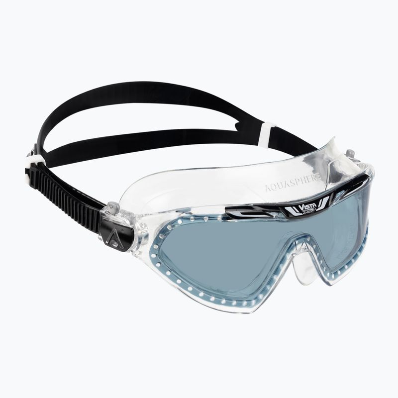 Aquasphere Vista XP átlátszó/fekete/tükör füst úszómaszk MS5090001LD