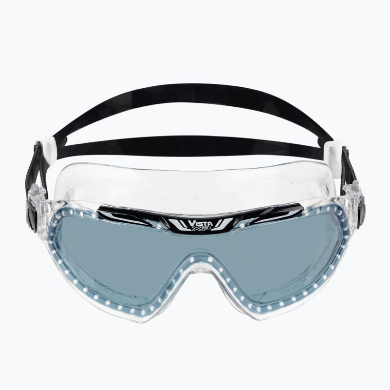 Aquasphere Vista XP átlátszó/fekete/tükör füst úszómaszk MS5090001LD 2
