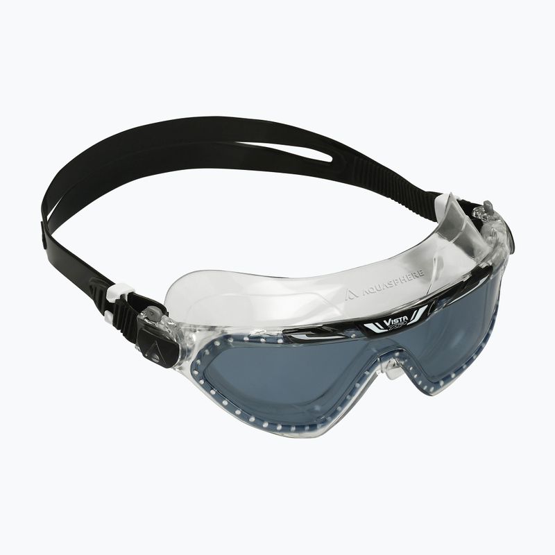 Aquasphere Vista XP átlátszó/fekete/tükör füst úszómaszk MS5090001LD 8