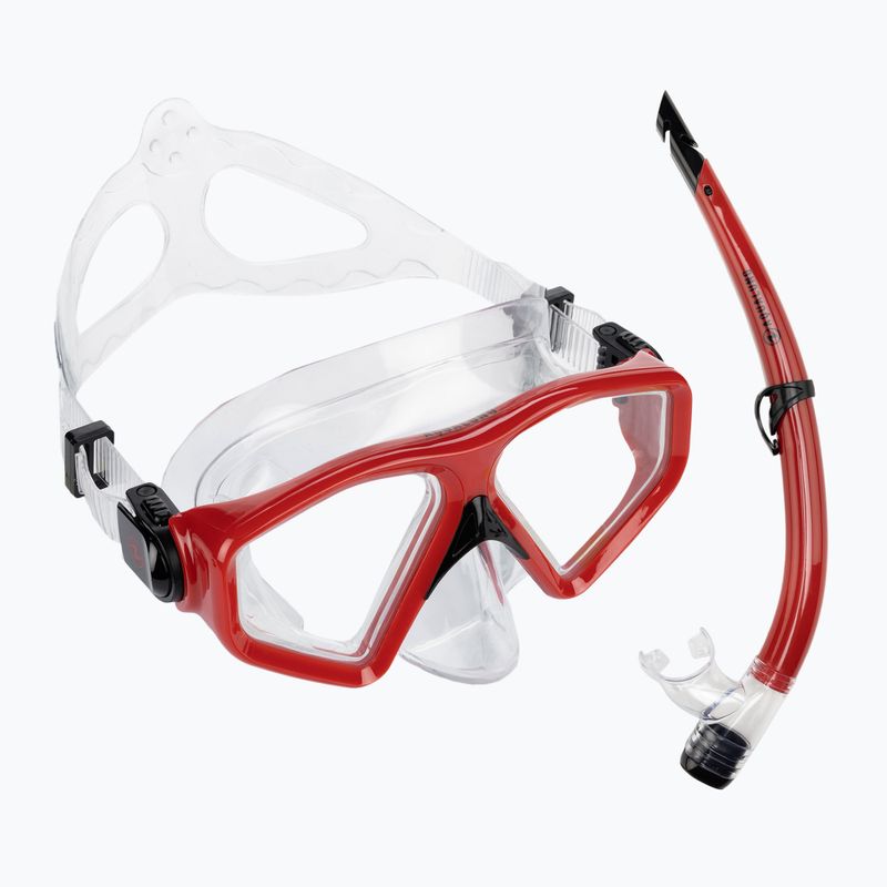 Aqualung Saturn Combo Snorkel Kit maszk + snorkel piros SC3980006