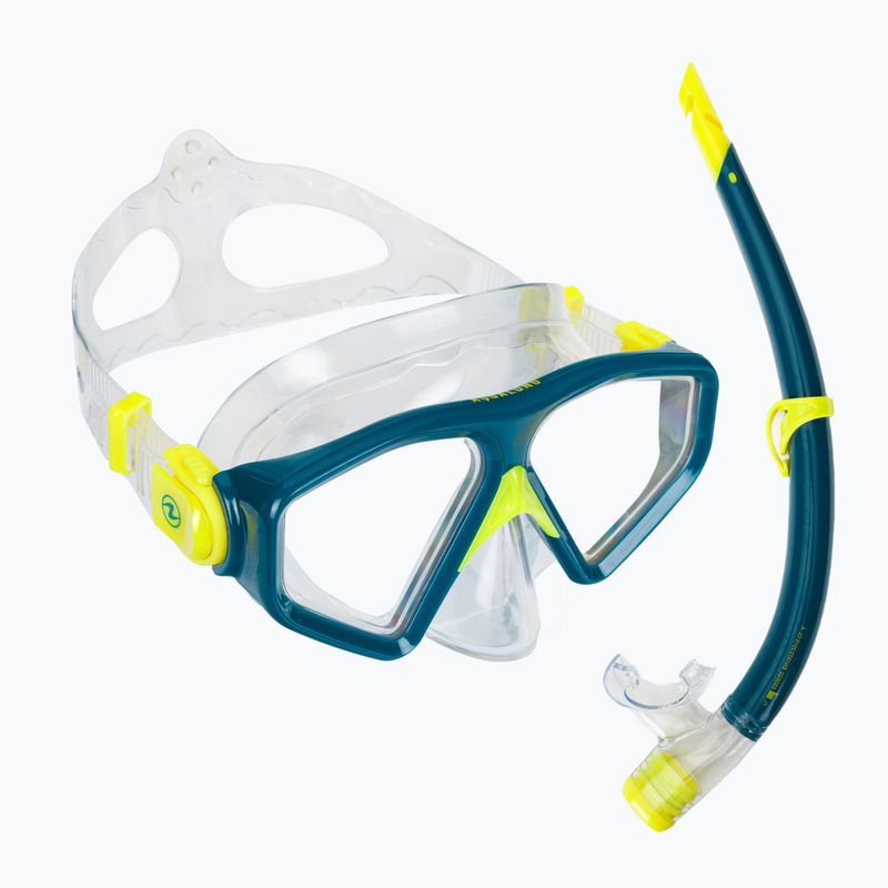 AQUALUNG Saturn búvárszett maszk + snorkel kék SC3980040