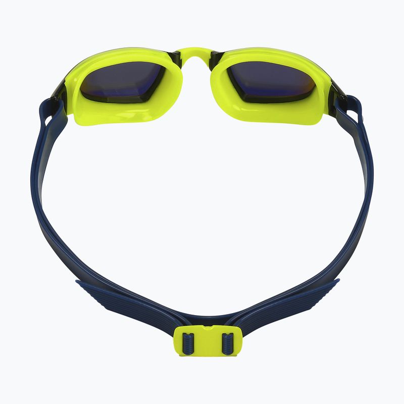 Aquasphere Xceed élénksárga/tengerészkék/tükrös sárga titán úszószemüveg EP3037104LMY 9