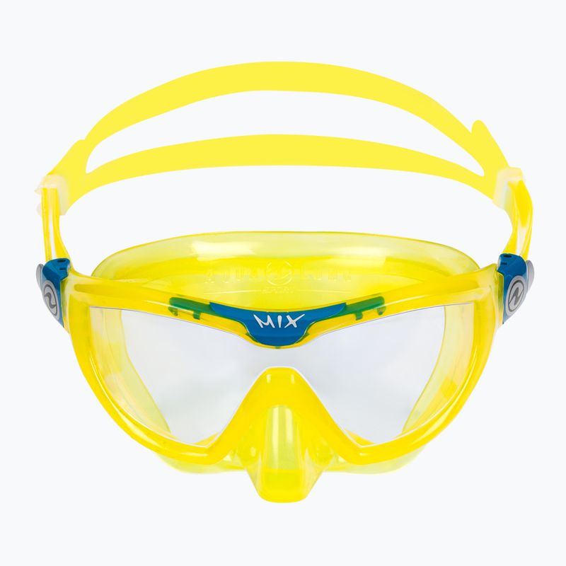 Aqualung Mix gyermek snorkel készlet maszk + snorkel sárga/kék SC4250798 3