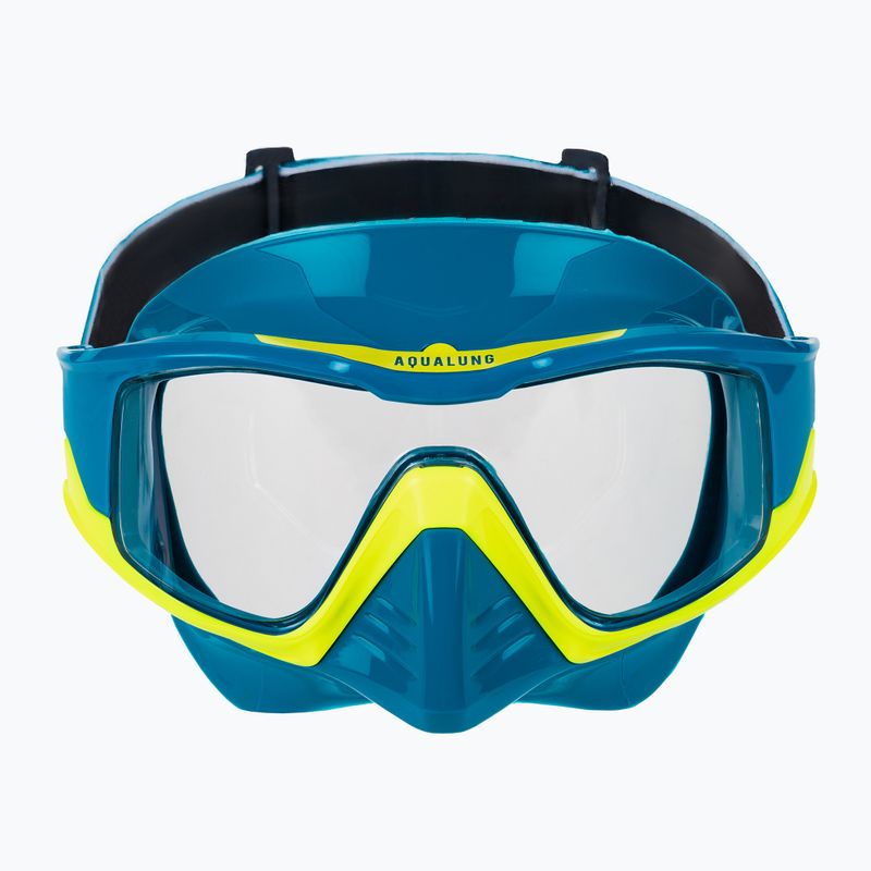 Aqualung Vita Combo Snorkelling szett maszk + búvármaszk kék/sárga SC4269807 3