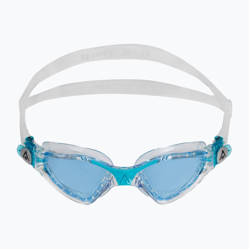 Aquasphere Kayenne átlátszó / türkiz gyermek úszószemüveg EP3190043LB 2