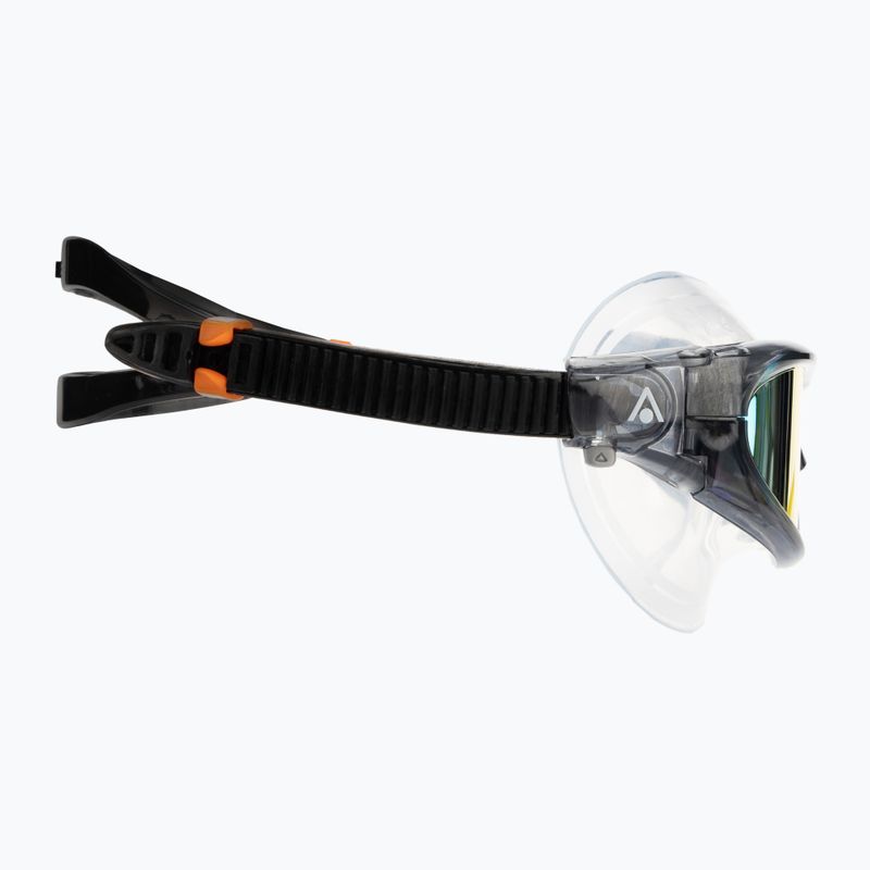 Aquasphere Vista Pro sötétszürke/fekete/tükörnarancs titán úszómaszk MS5591201LMO 3