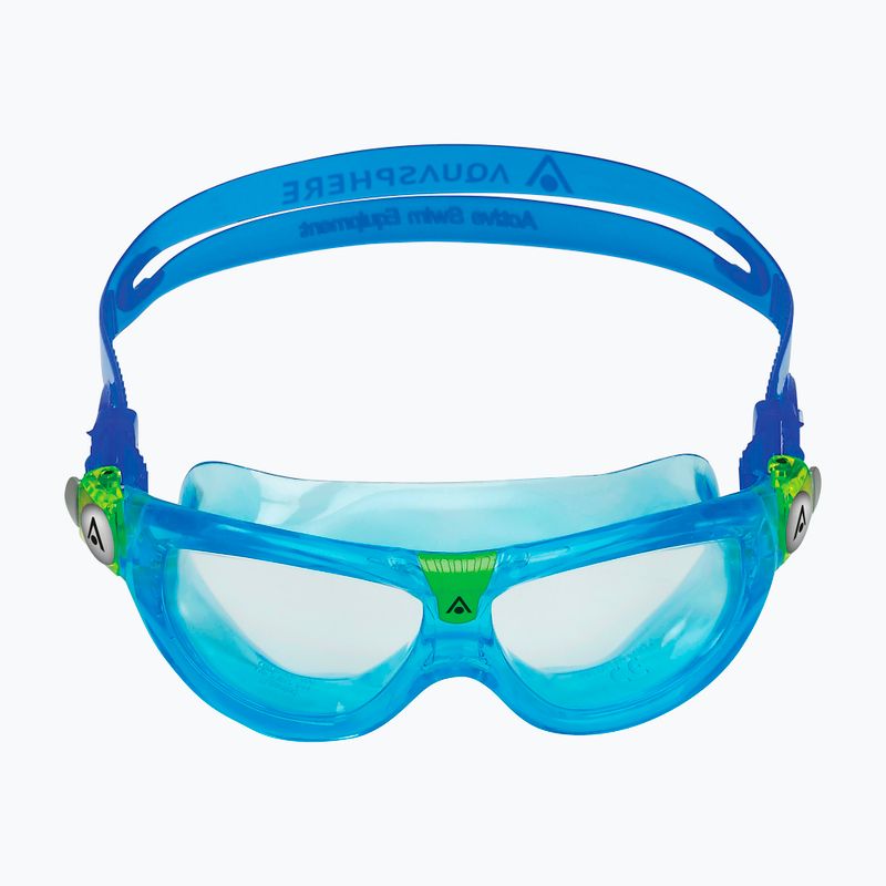 Aquasphere Seal Kid 2 türkiz/kék/tiszta gyermek úszómaszk MS5614340LC 2