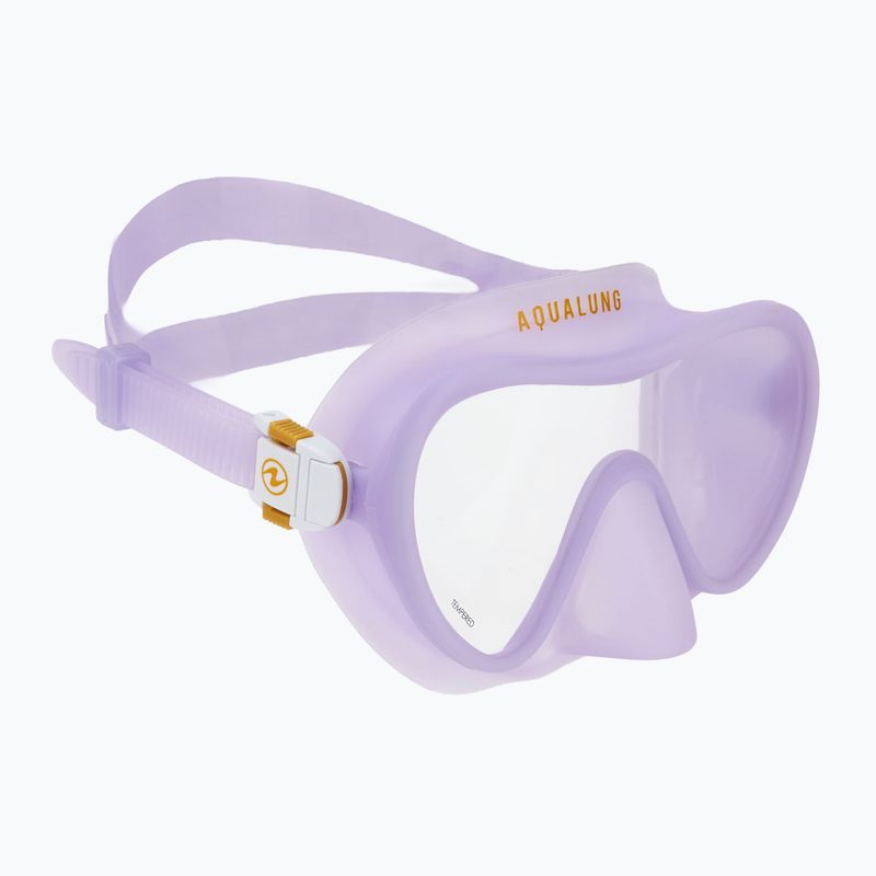 Snorkeling készlet Aqualung Nabul maszk + pipa + uszony translucid purple 2