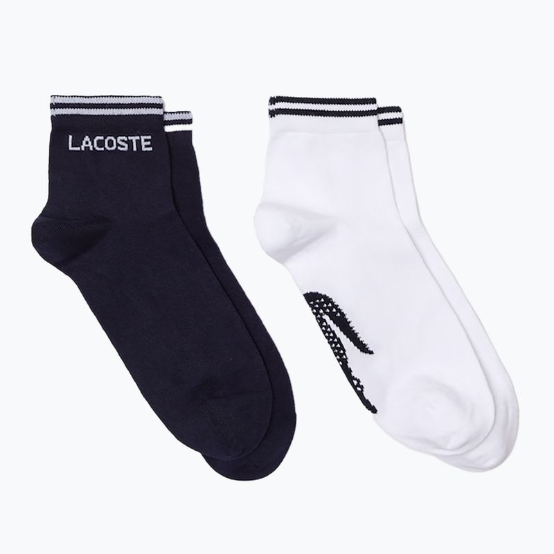 Lacoste férfi teniszzokni 2 pár tengerészkék/fehér RA4187