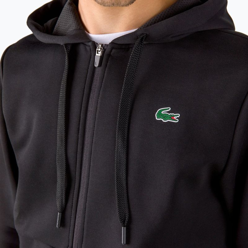 Férfi Lacoste SH9676 C31 kapucnis pulóver Fekete SH9676 5