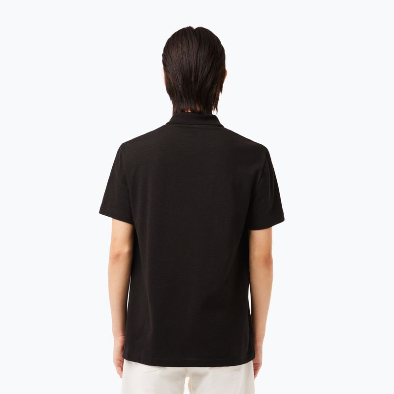 Férfi galléros póló Lacoste DH0783 black 2