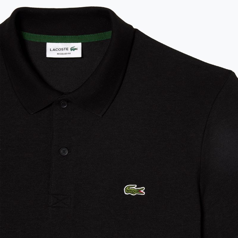 Férfi galléros póló Lacoste DH0783 black 4