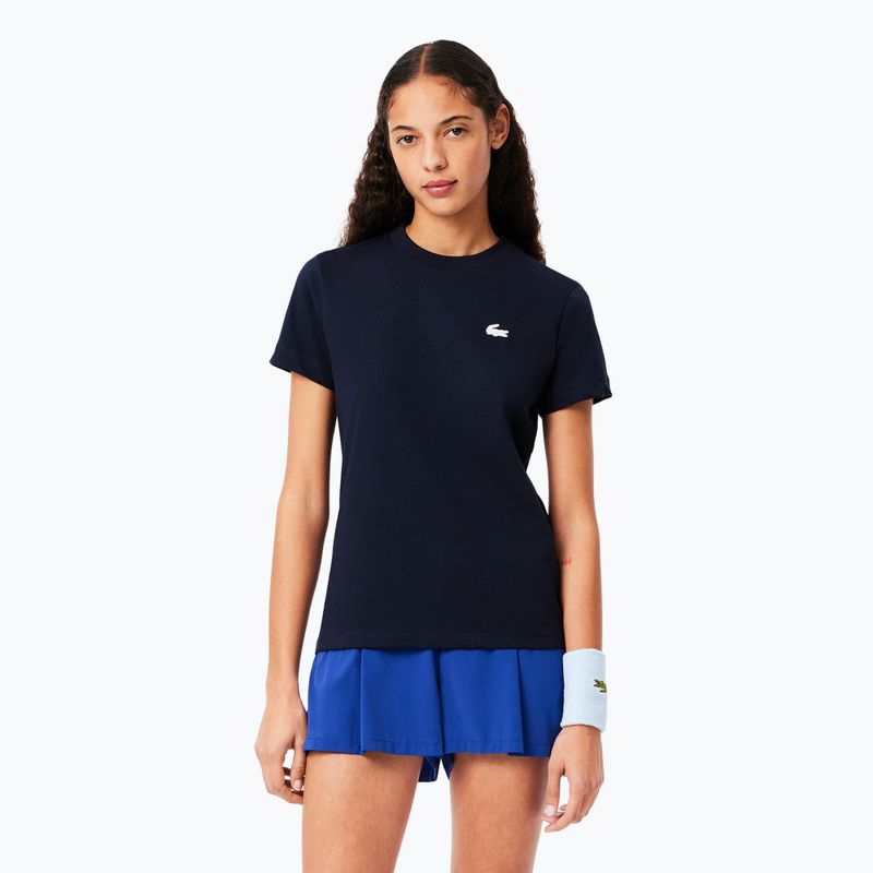 Lacoste női póló TF9246 tengerészkék