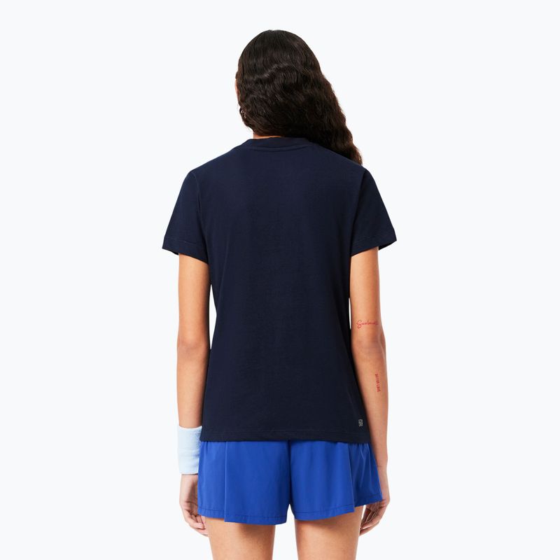 Lacoste női póló TF9246 tengerészkék 3