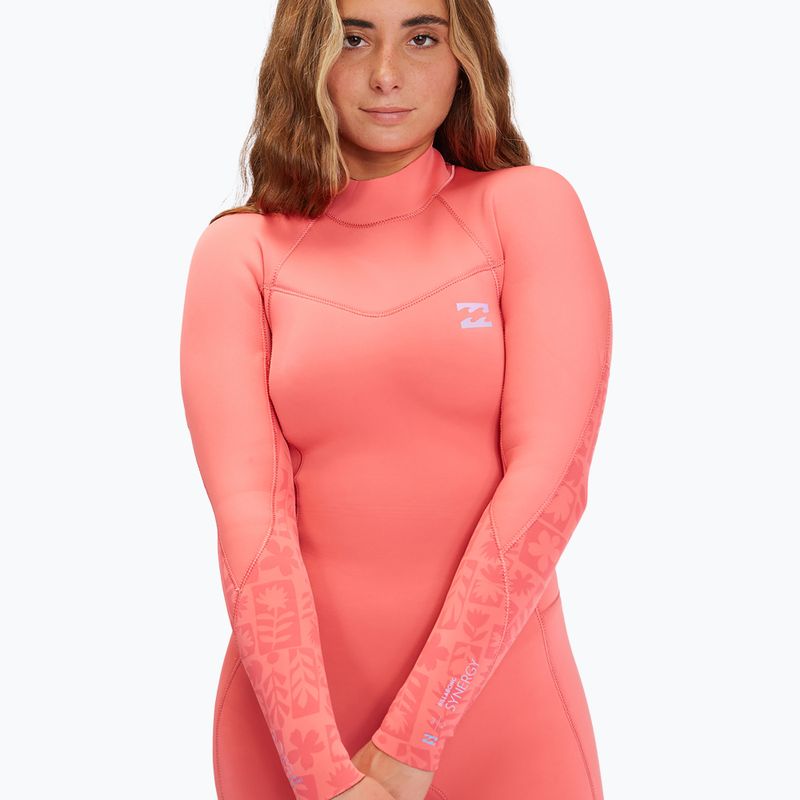 Női neoprén ruha Billabong 4/3 mm Synergy BZ Full vintage coral 4