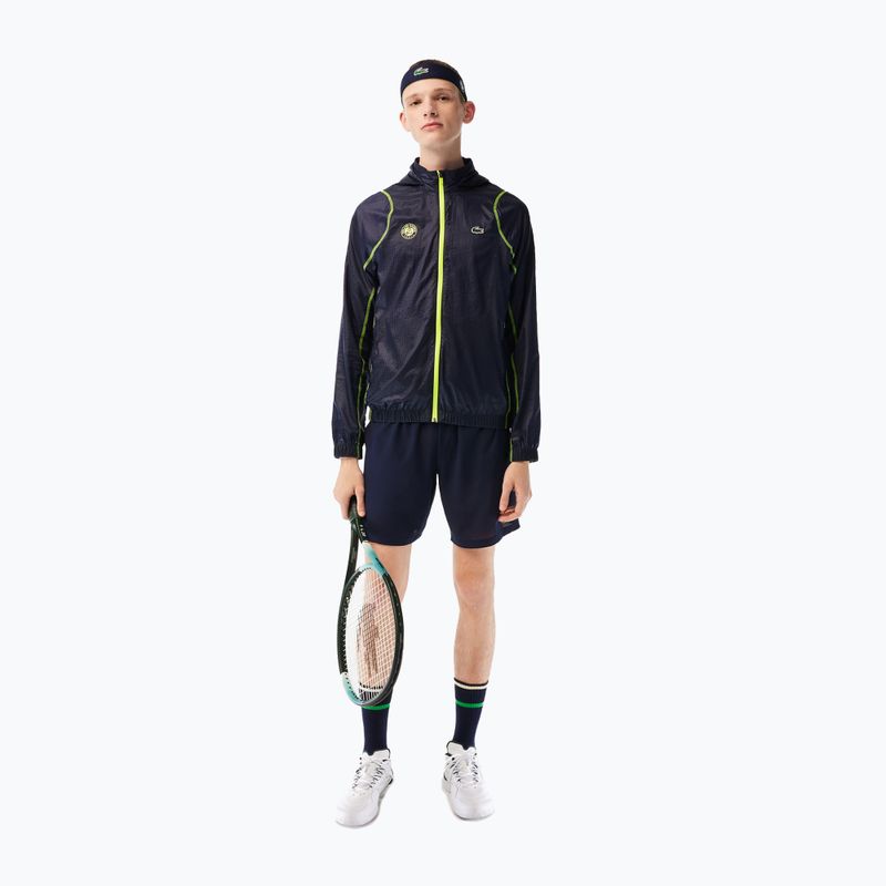 Lacoste női fejpánt sárga és tengerészkék RL8144 2