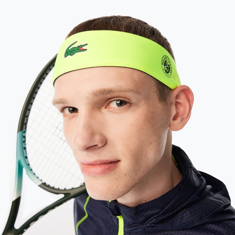 Lacoste női fejpánt sárga és tengerészkék RL8144 3