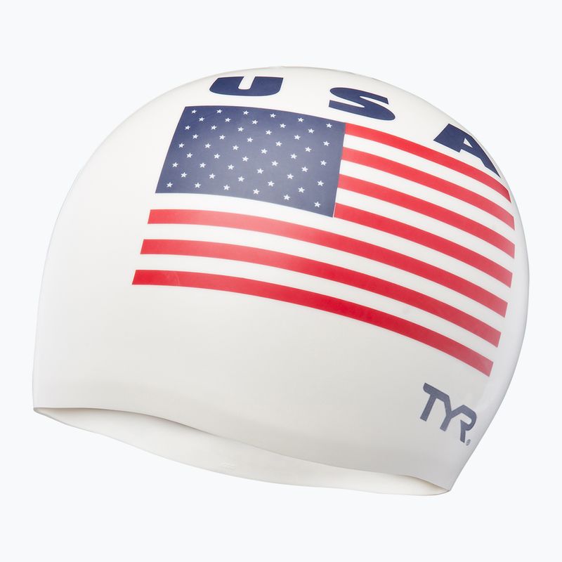 TYR USA Szilikon úszósapka fehér