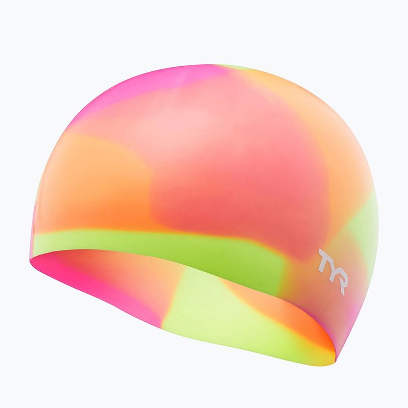 Gyerek úszósapka TYR Tiedye Silicone Multicolor Jr yellow/pink/orange 3