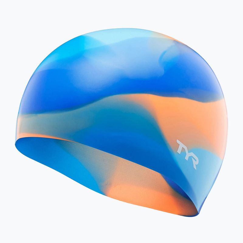 Gyerek úszósapka TYR Tiedye Silicone Multicolor Jr blue/orange 3