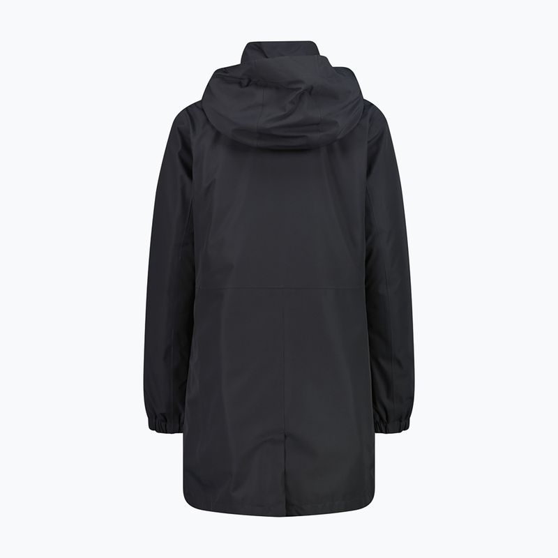 Női esőkabát CMP 36Z2026D Zip Hood Parka antracite 2