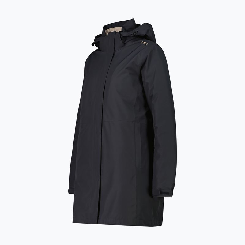 Női esőkabát CMP 36Z2026D Zip Hood Parka antracite 3