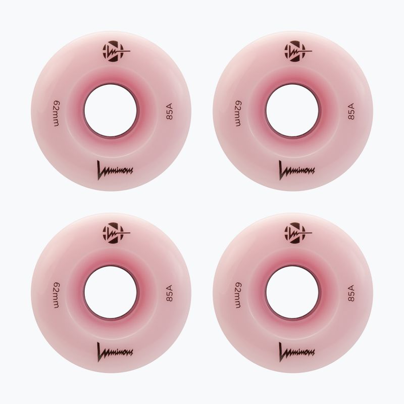 Görkorcsolya kerekek FR Skates Luminous Led Quad Wheel 62mm/85A Sixies 6LED X4 flamingo 2