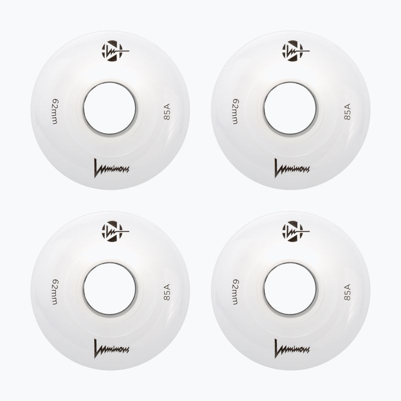 Görkorcsolya kerekek FR Skates Luminous Led Quad Wheel 62mm/85A Sixies 6LED X4 white 2