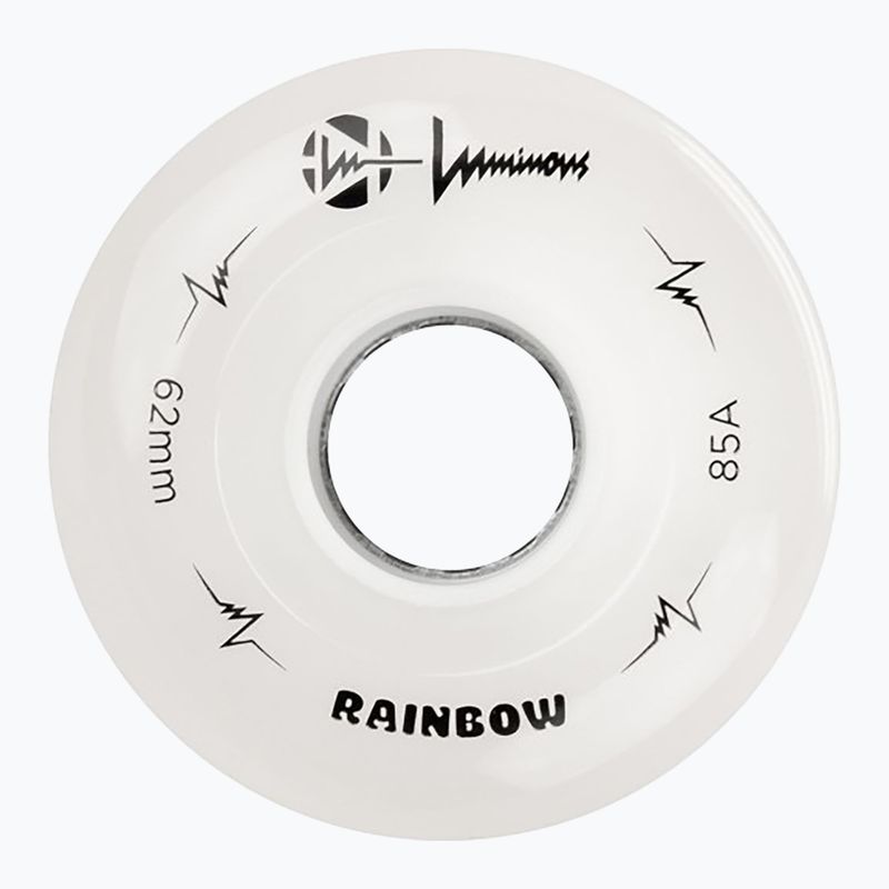 Görkorcsolya kerekek FR Skates Luminous Led Quad Wheel 62mm/85A Sixies 6LED X4 rainbow/white 3
