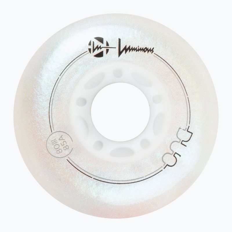 Görkorcsolya kerekek Luminous Led Wheels Duo 80mm/85A X4 white/pearl 3