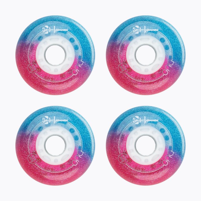 Görkorcsolya kerekek Luminous Led Wheels Duo 80mm/85A X4 galaxy/purple 2