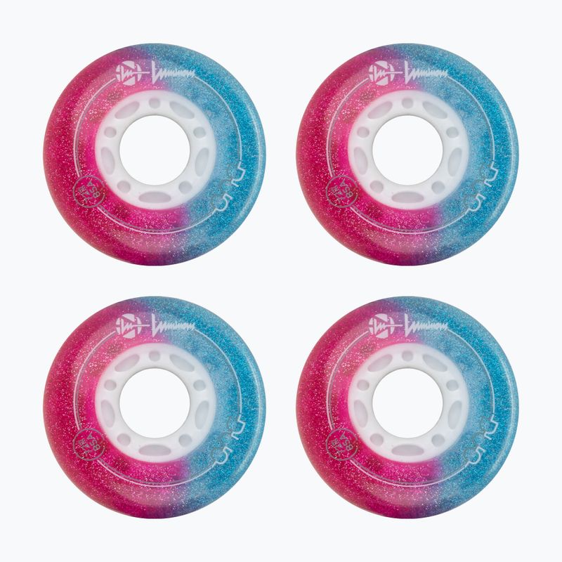 Görkorcsolya kerekek Luminous Led Wheels Duo 72mm/85A X4 galaxy/purple 2
