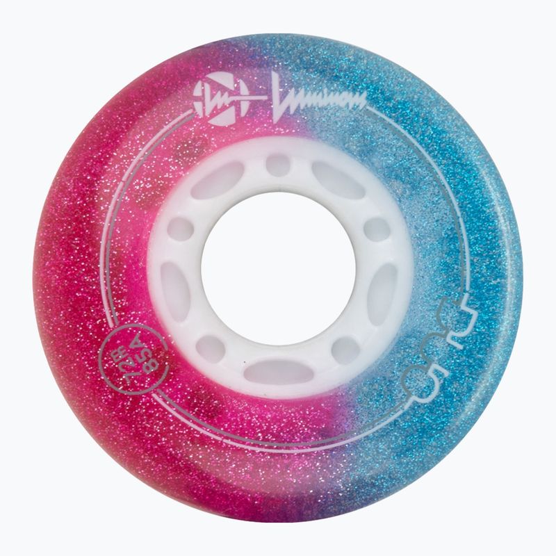 Görkorcsolya kerekek Luminous Led Wheels Duo 72mm/85A X4 galaxy/purple 3