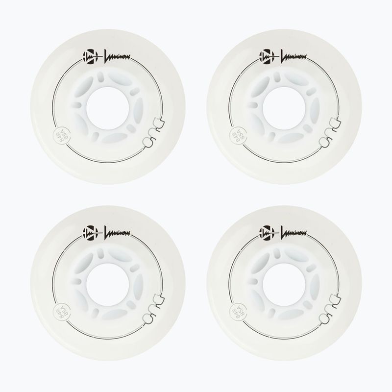 Görkorcsolya kerekek Luminous Led Wheels Duo 84mm/85A X4 white/blue 2