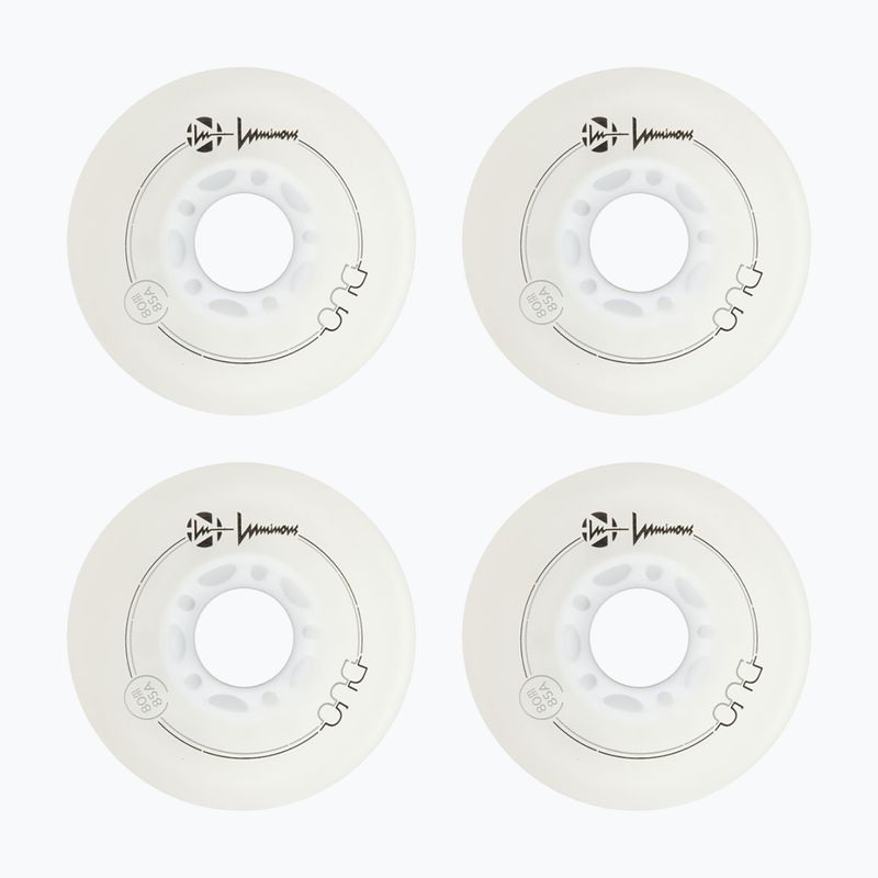 Görkorcsolya kerekek Luminous Led Wheels Duo 80mm/85A X4 white/blue 2
