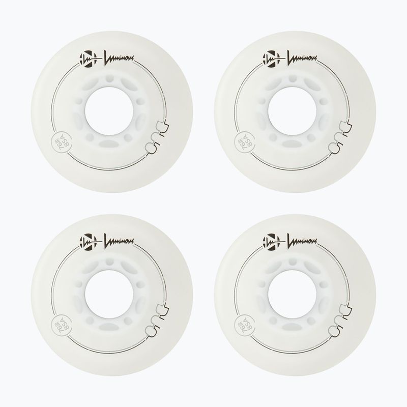 Görkorcsolya kerekek Luminous Led Wheels Duo 76mm/85A X4 white/blue 2