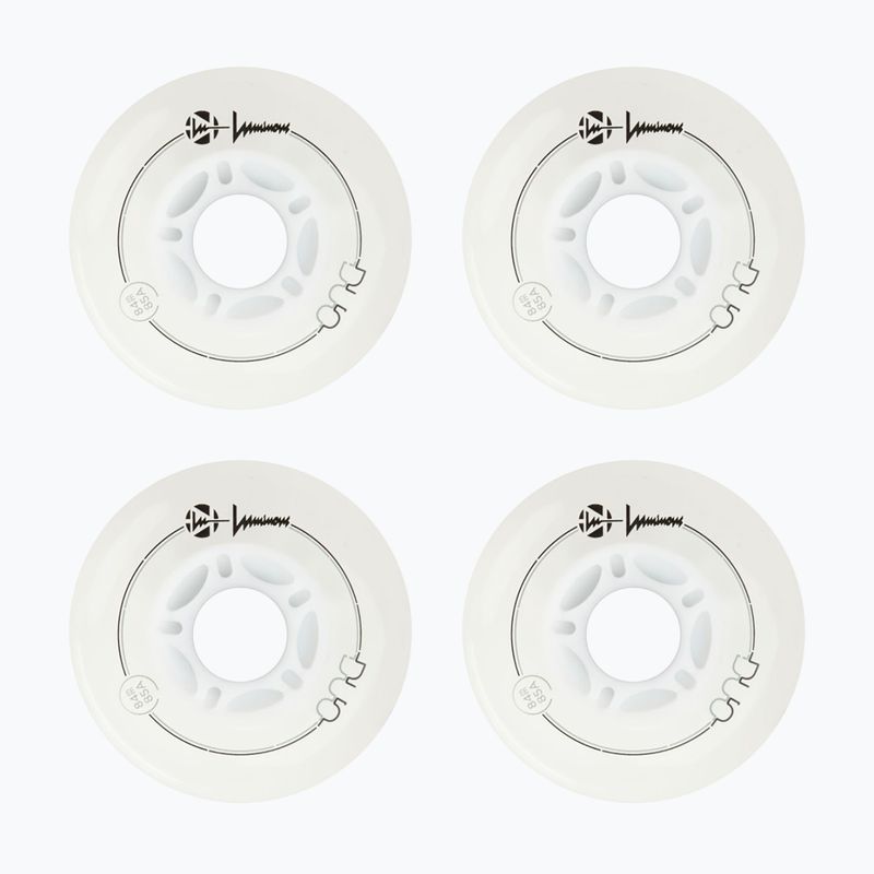 Görkorcsolya kerekek Luminous Led Wheels Duo 84mm/85A X4 white/red 2