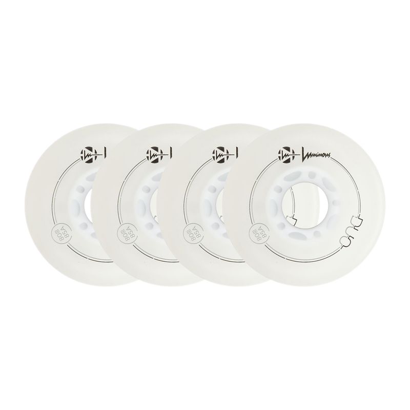 Görkorcsolya kerekek Luminous Led Wheels Duo 80mm/85A X4 white/red 6