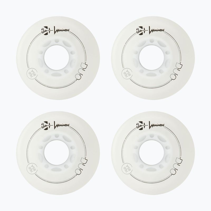 Görkorcsolya kerekek Luminous Led Wheels Duo 76mm/85A X4 white/red 2
