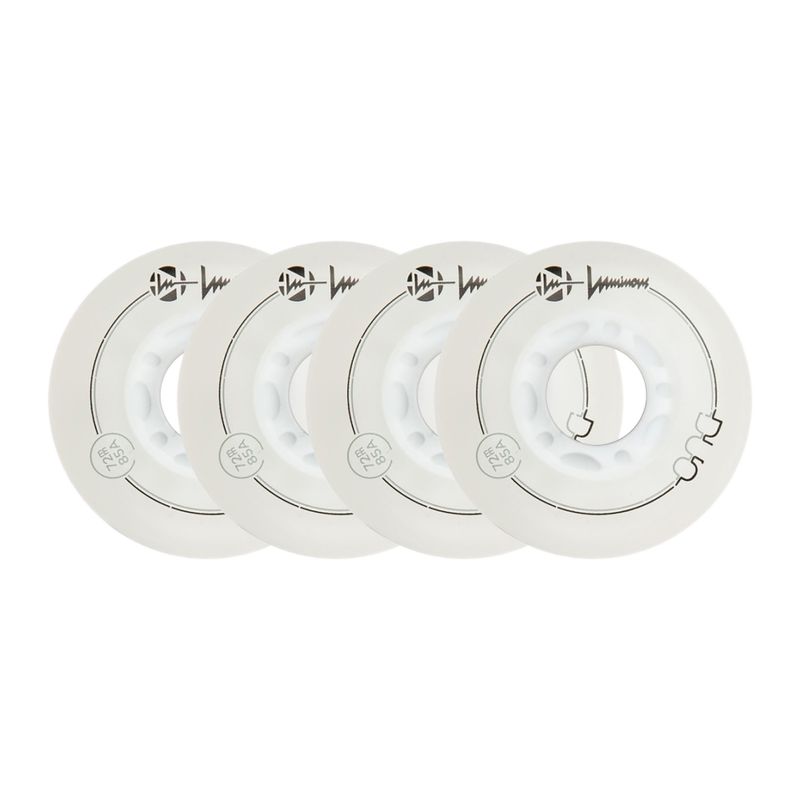 Görkorcsolya kerekek Luminous Led Wheels Duo 72mm/85A X4 white/red 6