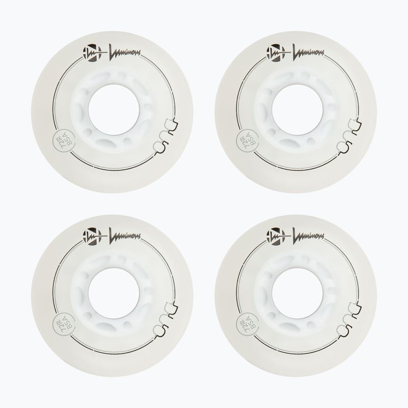 Görkorcsolya kerekek Luminous Led Wheels Duo 72mm/85A X4 white/red 2