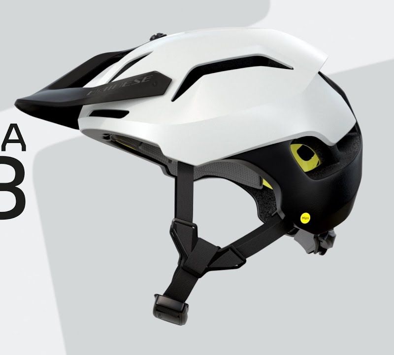 Kerékpáros sisak Dainese Linea 03 MIPS+ white/black 21